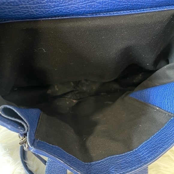 3.1 Phillip Lim Pashli Medium Calfskin Leather Satchel Royal Blue - Picture 14 of 16